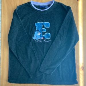 EEYORE DISNEY POOH WHY RUSH SWEATSHIRT SZ L